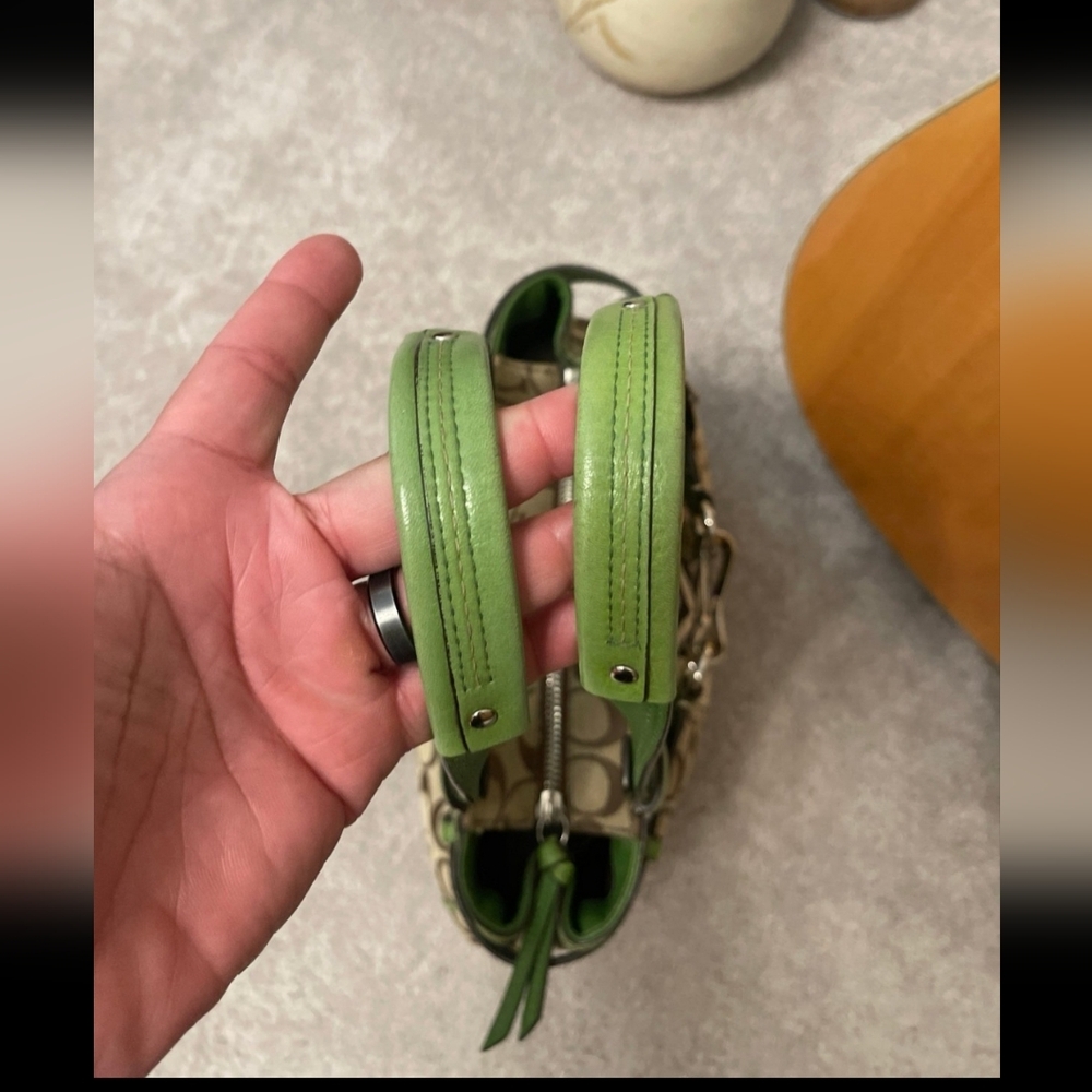 COACH NANCY RARE SIGNATURE STRIPE ZEBRA HANDBAG/TOTE BAG #13993 EUC - Picture 10 of 10